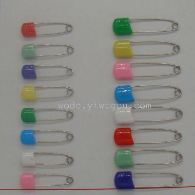 Factory Direct Sales Baby Safety Pin Plastic Head Pin 2#4# C Color Mixed Wholesale Hot Sale