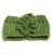 Korean hand-knitted camellia flat knitting head with warm and wide knitted hair ornaments