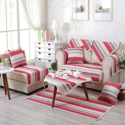Simple modern cloth cover four seasons linen sofa, whole Cotton and linen cloth sand hair towel