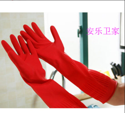 Cleaning Rubber Gloves Dishwashing Gloves Household Gloves Plastic Gloves Extended (No Velvet)