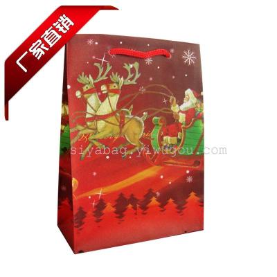 Santa Claus carriage gift bag, environmental protection bag PP gift bag