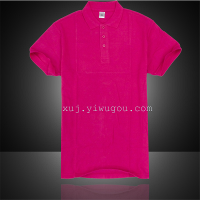 240 grams of polyester-cotton lapel POLO shirt, shirt and shirt, printed embroidery logo.