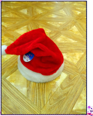 9123 electric swing Christmas red velvet hat, a concert swing Christmas gift ornament