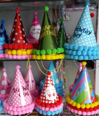 Birthday party to Cap bulb layout supplies cashmere hat cake Hat headwear dress up party special