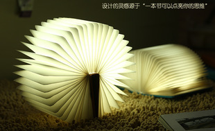 2015 new books listed lamp flip book light leather material