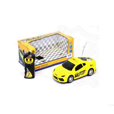 Children's toys, educational toys plastic boxed two remote control remote control toy car taxi