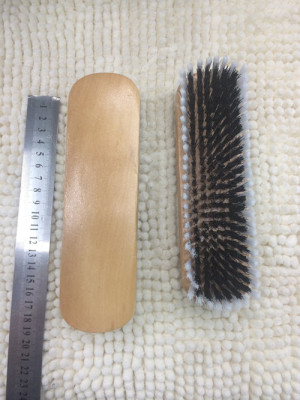 Leather shoe polish brush bristle kit horsehair soft brush shoe brush