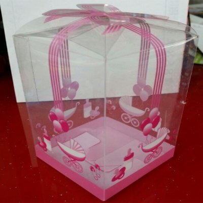 Plastic foldable box cake box and toko box