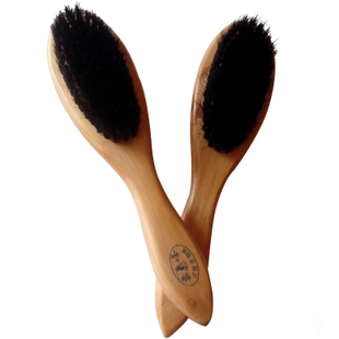 Wood hog hair Brush with long handle