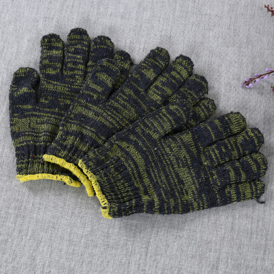 Nylon gloves five fingers for wear and wear industrial repair cotton gloves A600.