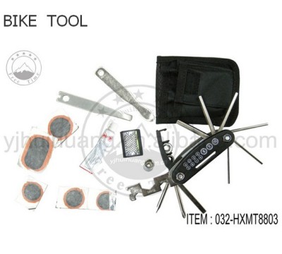 Multi function tool bike tool onboard emergency repair kit tool