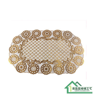 The custom of European style small hollow elliptic Cuju tablecloth Home Furnishing jewelry table cloth