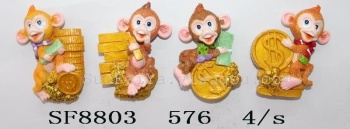 Zodiac monkey magnet