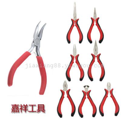 With multi-functional plastic energy bend mini pliers long nose pliers 45 # steel hardware and hand tools 