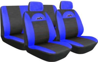 Four Seasons Universal Sports Fashion Blue and Black Car Seat 8-Piece Set Fine Three-Dimensional + Bird Eye Cloth Fabric
