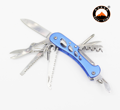 Stainless steel multi-function knife outdoor supplies knife clamp aluminum die-casting handle universal knife