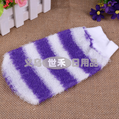 shower bath towel bar napped gloves mud rub back towel