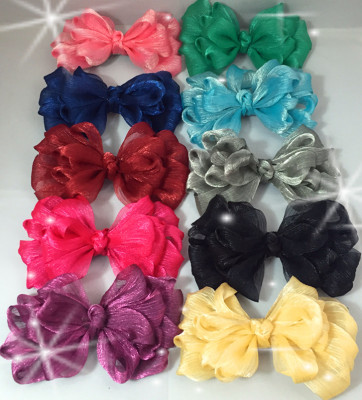 Korean Super Hot Bow Barrettes Fabric Bow Barrettes