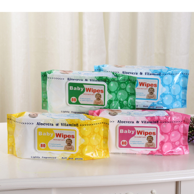 80 Baby wet Wipes disposable cover non-woven wet Wipes hand towel 2022