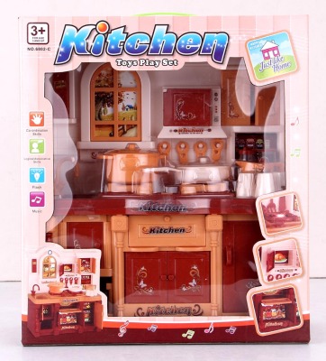 Toy tableware kitchen toy house toy electric dining table