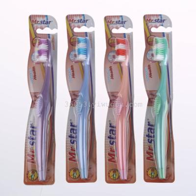 Factory direct selling foreign trade 4 color toothbrush