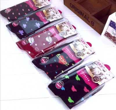 Autumn and winter in tube socks independent packing gift warm lady socks