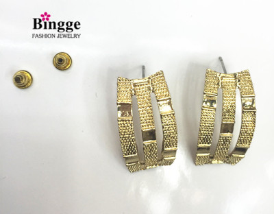 Fashion jewelry alloy earrings gold-plated earrings earpins