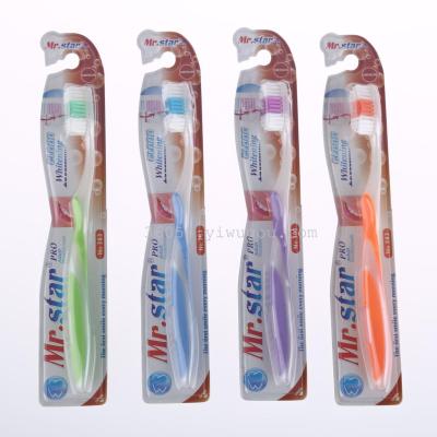 Factory direct sales of new foreign trade 4 color toothbrush 383