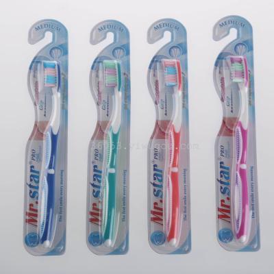 Factory direct selling foreign trade 4 color toothbrush 393