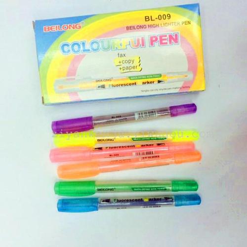 double-headed fluorescent pen marker color marking pen
