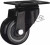 Trolley Casters 3,4.5-Inch Single-Axis Mute Pu Casters Wheels