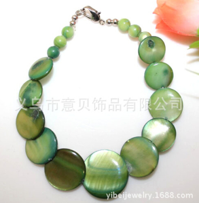 Yibei natural coral shell shell bracelet beads wear bracelets wholesale stacked wafer