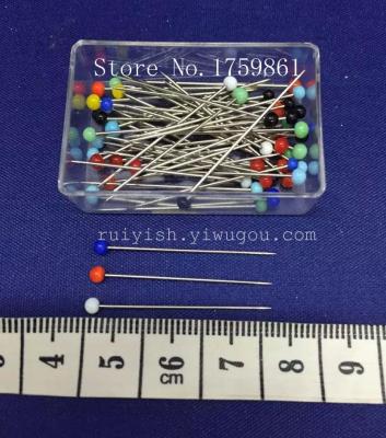 Supply Boxed Micro Glass Bead Needles 32MM White, Black, Color Pearl Needle, Fast Delivery and Good Quality