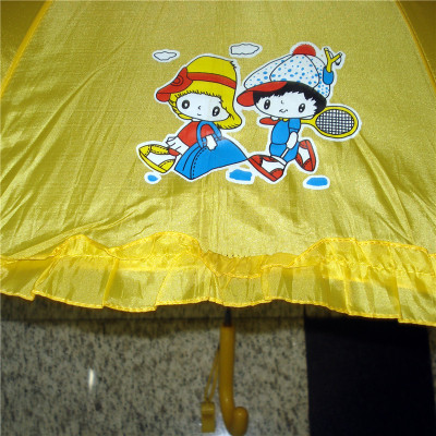 Cartoon Pattern Princess Umbrella Long Brush Holder Small Lace Umbrella with Waterproof Cover Children's Umbrella