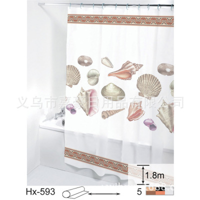 Yiwu manufacturers direct foreign trade PVC waterproof plastic shower curtain multi-purpose waterproof mold curtain wholesale