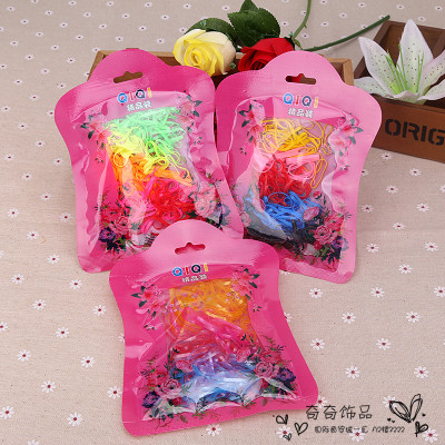 Disposable bag color black rubber band elastic rubber band tied rope children