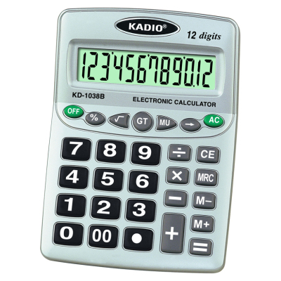 Factory direct card Dior KADIO big screen 12 digit KD-1038B calculator