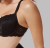 Bluerose Bluerose Black Fashion Sexy Lace 3/4 Thin Cup Set bra