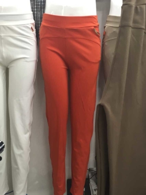 Straight gunny colored pants nine - point trousers