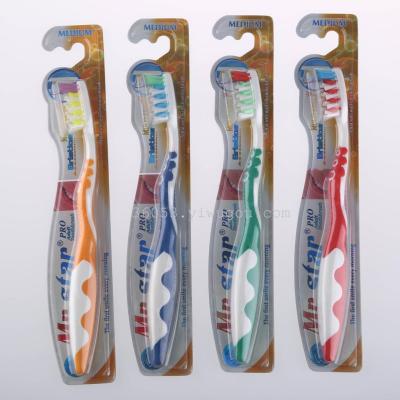 Factory direct selling foreign trade 4 color toothbrush J308