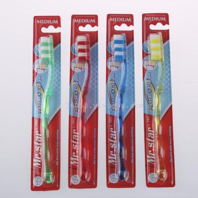 Factory direct selling foreign trade 4 color toothbrush