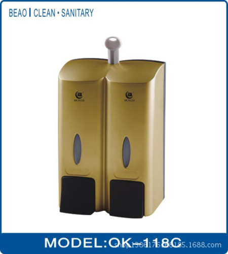 Hotel Supplies New Soap Dispenser Golden Double-Headed Shower Lotion Bottle