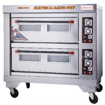Two deck  two tray electric oven pizza oven baked pizza baked bread barbecue
