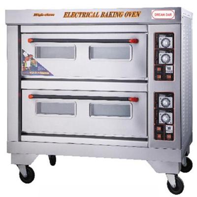 Two-storey four-dish oven pizza oven toast baked pizza grill steak