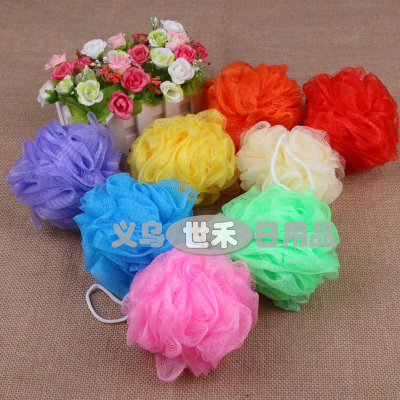 Mono color bath ball bath flower 