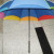 Rainbow Edge Long Handle Umbrella NC Fabric Umbrella Durable Sunshade