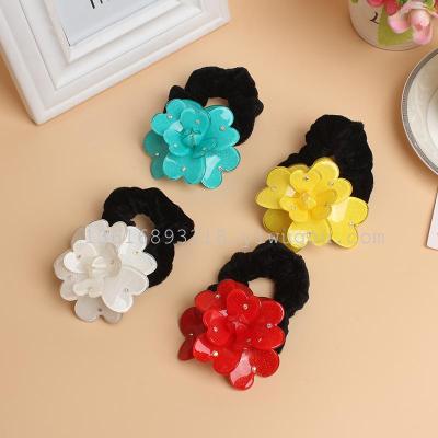 Peony flower hair bundle red powder color optional factory direct