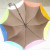 Rainbow Edge Long Handle Umbrella NC Fabric Umbrella Durable Sunshade