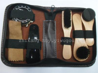 Manufacturers direct selling zhikang shoeshine brush shoeshine tool combination set sponge brush multi-purpose shoe brush essential at home
