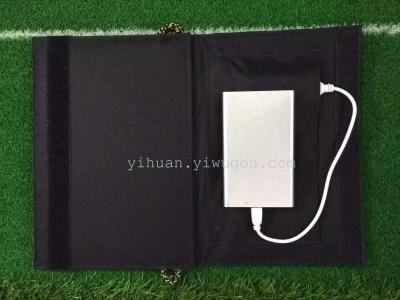 Folding solar charging treasure, rechargeable solar charging treasure.